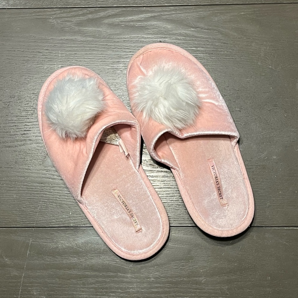 Victoria Secret Pink Slippers Juniors Ladies Medium